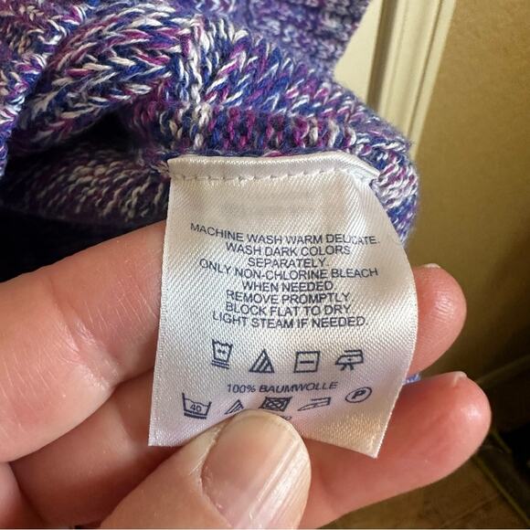 Land’s end‎ women’s sweater size 10/12 purple - Picture 4 of 7